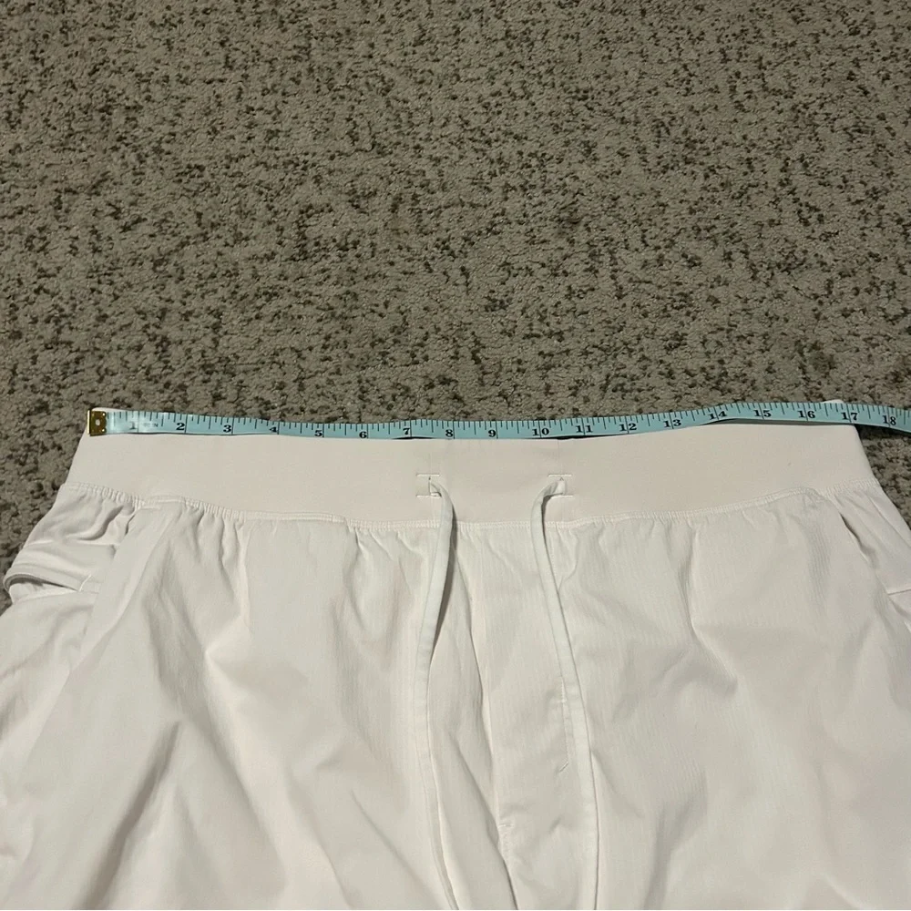 Lululemon White Pace Breaker Linerless Athletic Shorts Size XL
